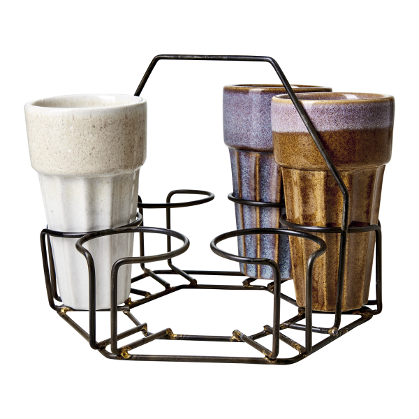 Mokkenrek metaal grijs